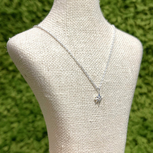 Tashi Silver Tiny North Star CZ Necklace