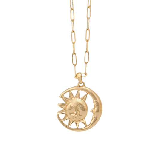 Zad Celestial Sun & Moon Necklace