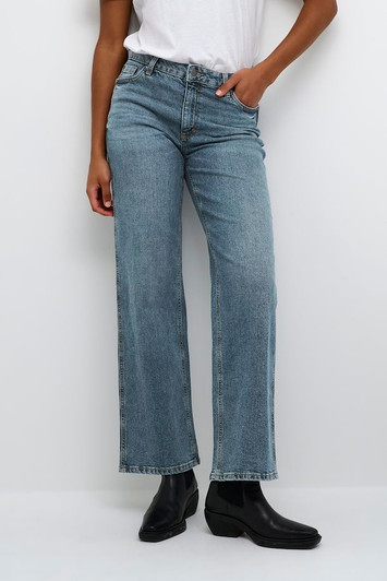 KAFFE KAdana Straight Leg Jeans Blue Denim