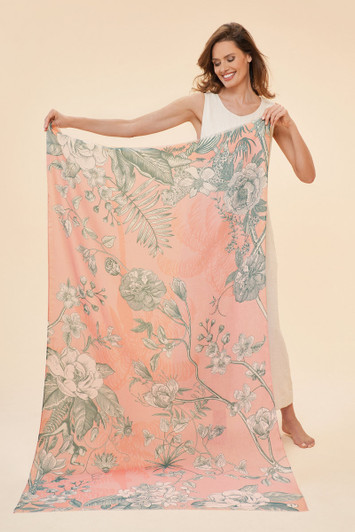 Powder Print Scarf Floral Jungle