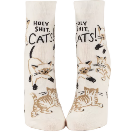 Blue Q - Holy Sh*t, Cats! Ankle Socks