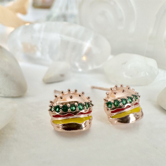 Pika & Bear Royale Burger Studs