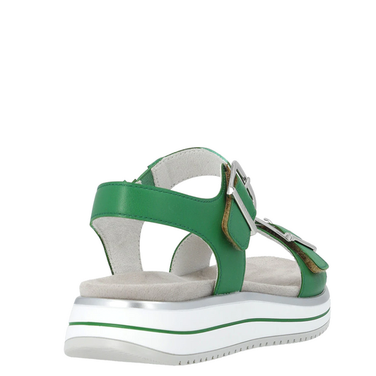 Remonte Double Buckle Sandals Green