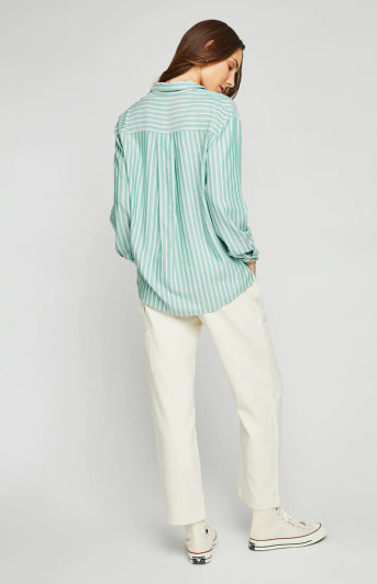 Gentle Fawn Wilder Button Down Palm Stripe