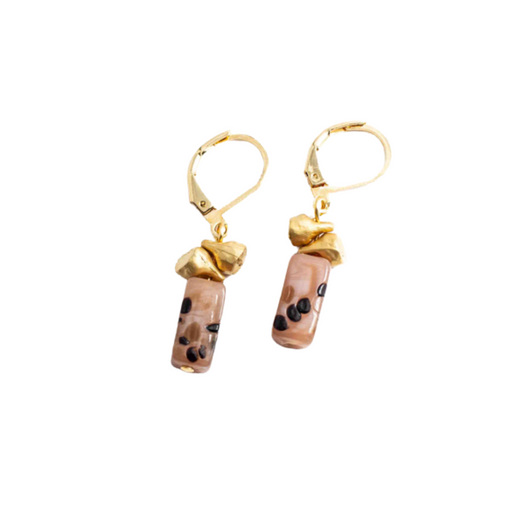 Anne Marie Chagnon Euzebe Glass Bead Earrings Cookie