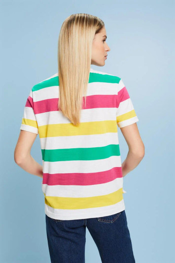 Esprit Striped T-Shirt Bright Yellow