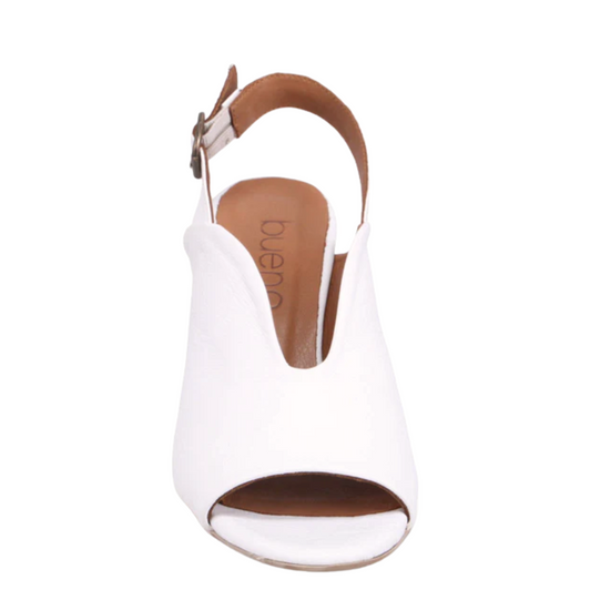 Bueno Claire Cut-Out Heels White