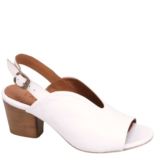 Bueno Claire Cut-Out Heels White