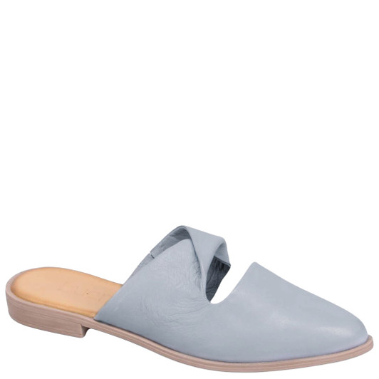 Bueno Blakely Pointy Toe Slides Powder Blue