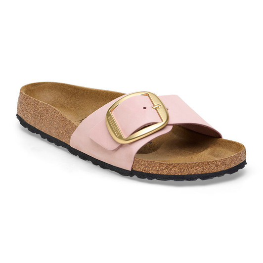 Birkenstock Madrid Big Buckle Nubuck Soft Pink Narrow