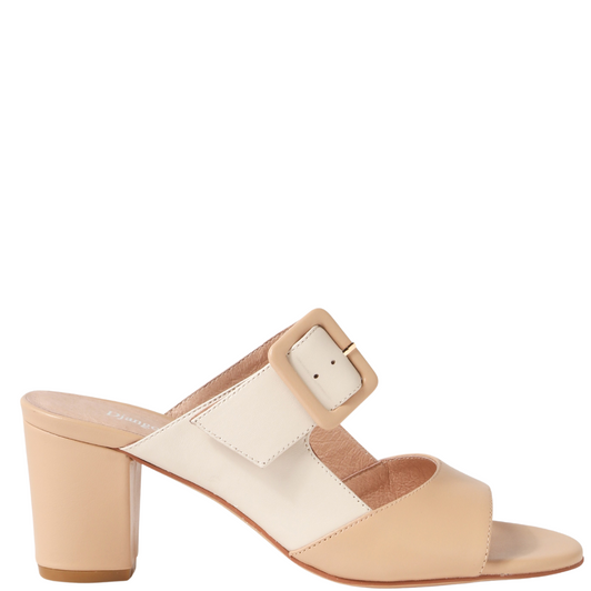 Django & Juliette Conrade Slip On Heels Camel & Almond