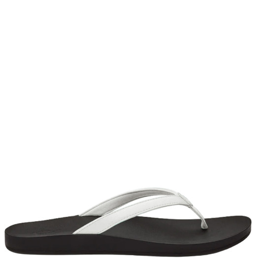 OluKai Puawe Women's Sandals White/Black