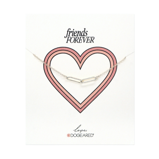 Dogeared Friends Forever Linked Bracelet Silver