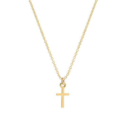 Dogeared You Gotta Have Faith Cross Necklace Gold Dipped