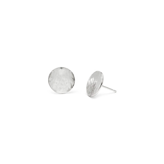 Laughing Sparrow Hammered Dot Studs