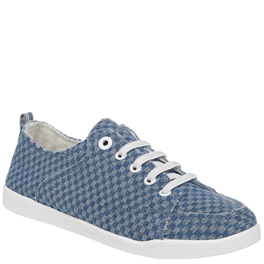 Vionic Venice Pismo Denim Sneakers Blue Checkered