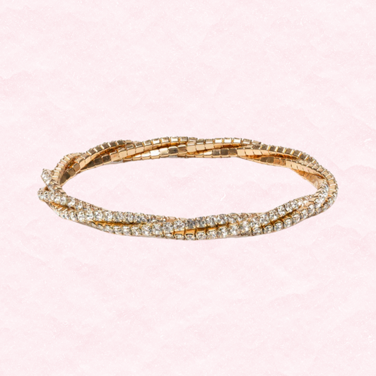 Great Pretenders Boutique Diamante Twist Bracelet 