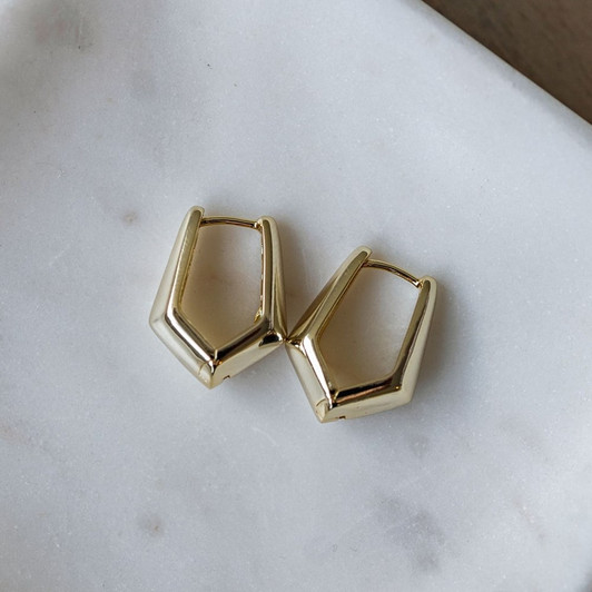 Glee Gold Plated Quadra Hoops