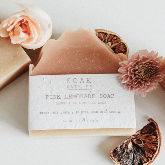 Soak Pink Lemonade Soap Bar