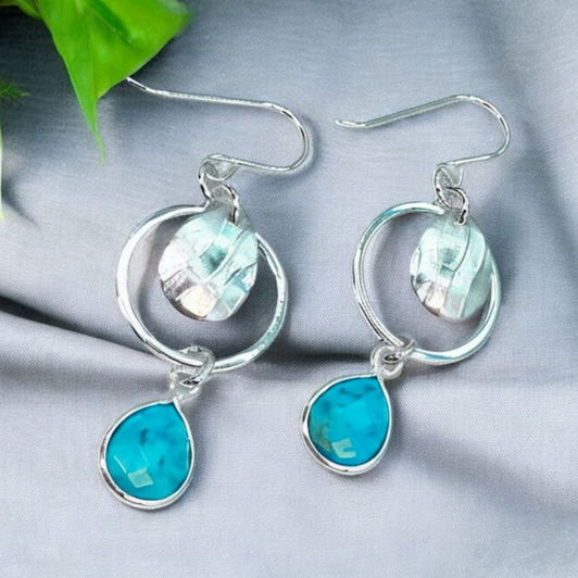 Elizabeth Burry Design Mia Earrings Turquoise