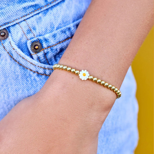 Pura Vida Ball Bead Bracelet Daisy