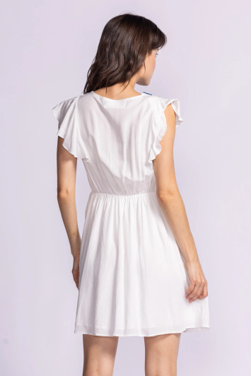 Pink Martini Adrienne Dress White