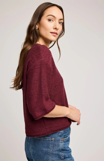 Gentle Fawn Kerrigan Knit Sweater Merlot