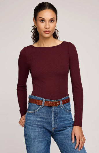 Gentle Fawn Ingrid Long Sleeve Top Merlot