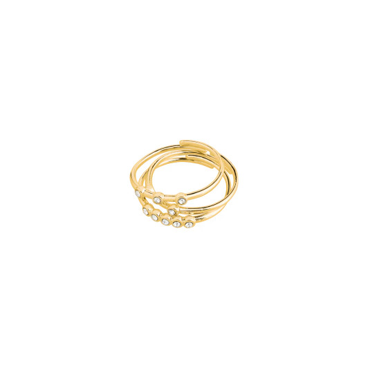 Pilgrim Sloan Dainty Adjustable Ring Set Gold Plated