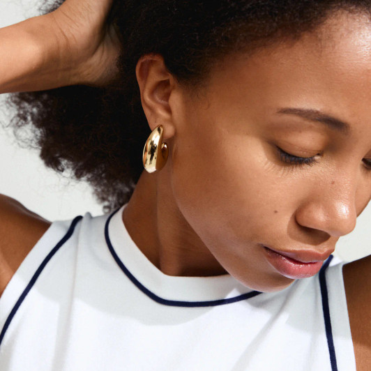 Pilgrim Rory Chunky Hoops Gold Plated