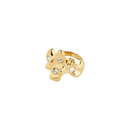 Pilgrim Sunset Melting Adjustable Ring Gold Plated
