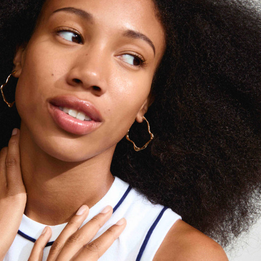 Pilgrim Dylan Wavy Hoops Gold Plated
