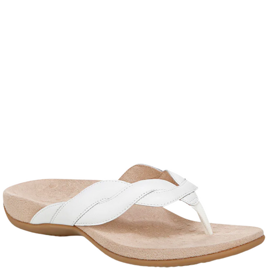 Vionic Rest Bella Braid Sandals White
