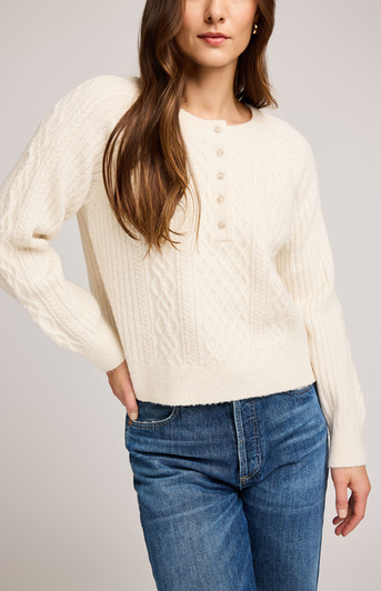 Gentle Fawn Aspen Pullover Sweater Cream