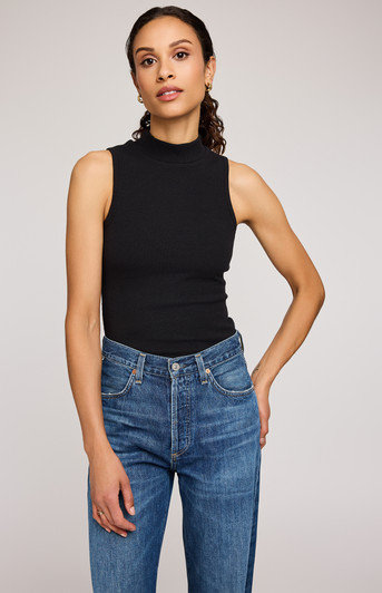 Gentle Fawn Michelle Ribbed Tank Black