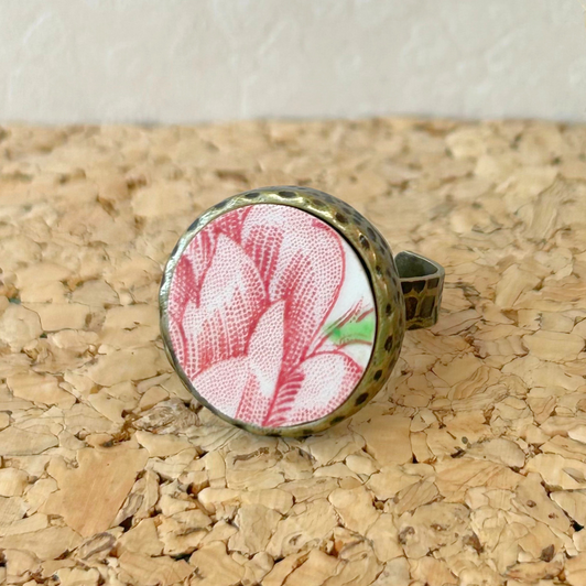 K. Ross Creations Antique China Ring Petal