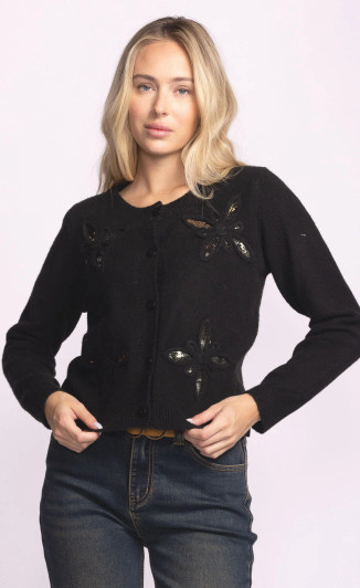 Pink Martini Carmel Sweater Black