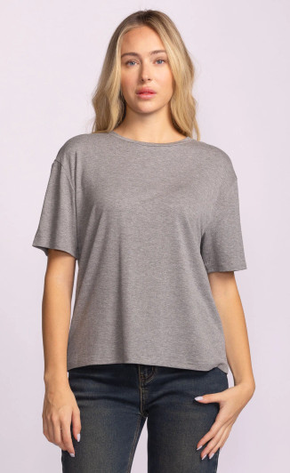Pink Martini Camilla Top Grey
