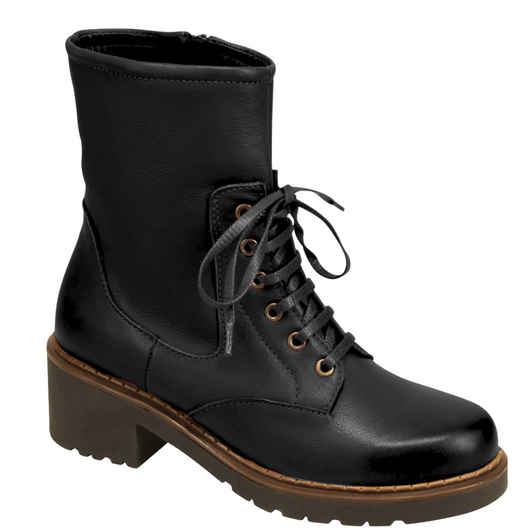 Bueno Nichola Laceup Boots Black