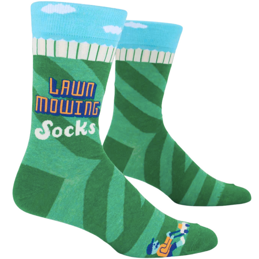 Blue Q Lawn Mowing Men's Crew Socks