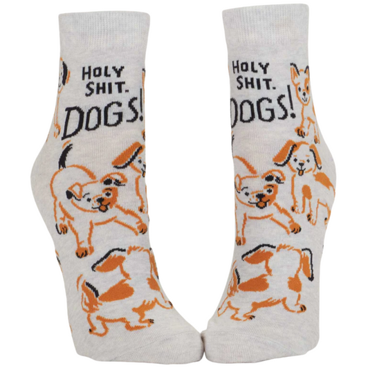 Blue Q Holy Sh*t! Dogs! Ankle Socks