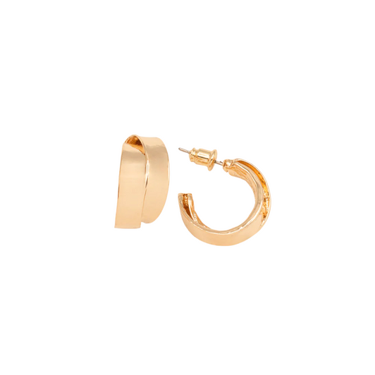 Caracol Double Layer Hoops Gold