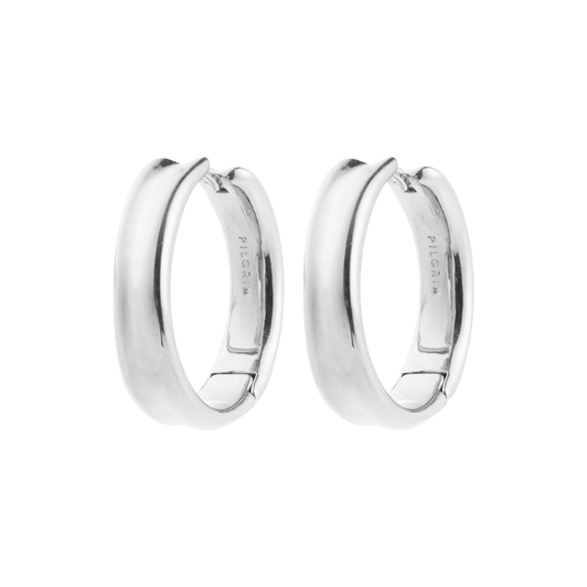 Pilgrim Kayden Large Hoops Silver Plated