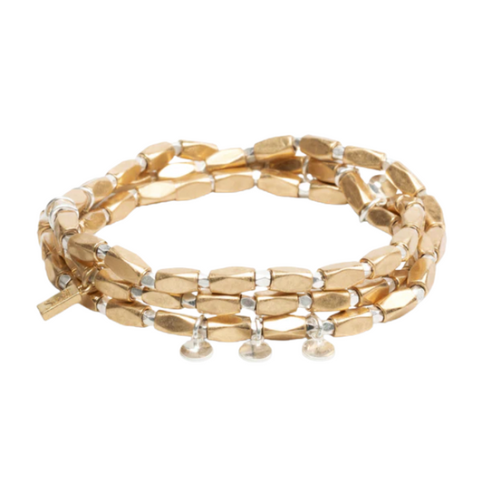 Scout Metal Wrap Iconic Disc Bracelet Silver/Gold