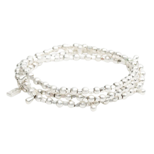 Scout Metal Wrap Classic Teardrop Bracelet Silver