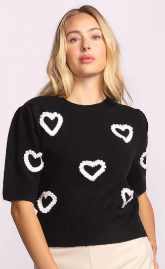 Pink Martini Hart Sweater Black