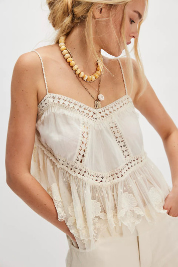 Free People Sweet Escape Cami Ivory