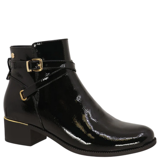 Lady Comfort Becka-02 Ankle Boots Black PatentLady Comfort Becka-02 Ankle Boots Black Patent