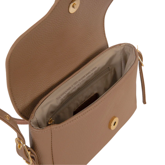 Matt & Nat Isabelle Small Grain Shoulder Bag Toffee