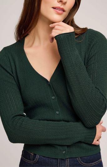 Gentle Fawn Mia V-Neck Top Wintergreen